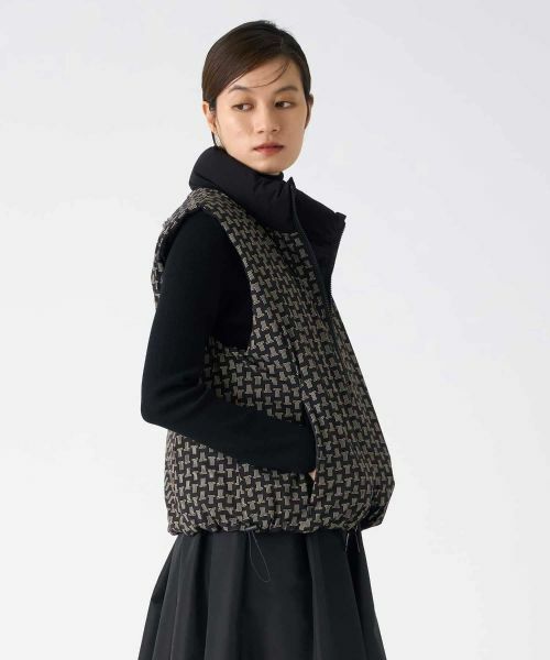 LANVIN COLLECTION / ランバン コレクション テーラードジャケット | JLロゴ リバーシブルダウンベスト | 詳細12