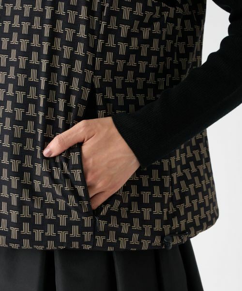 LANVIN COLLECTION / ランバン コレクション テーラードジャケット | JLロゴ リバーシブルダウンベスト | 詳細13