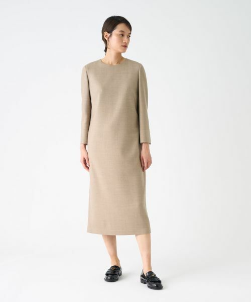 LANVIN COLLECTION / ランバン コレクション ドレス | ウールサキソニーワンピース | 詳細1