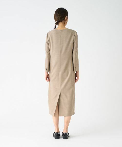 LANVIN COLLECTION / ランバン コレクション ドレス | ウールサキソニーワンピース | 詳細4