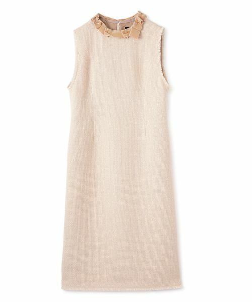 LANVIN COLLECTION / ランバン コレクション ドレス | プリペラツイードワンピース（ブラウンその他）