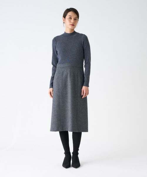 LANVIN COLLECTION / ランバン コレクション ドレス | ウールニットワンピース | 詳細1