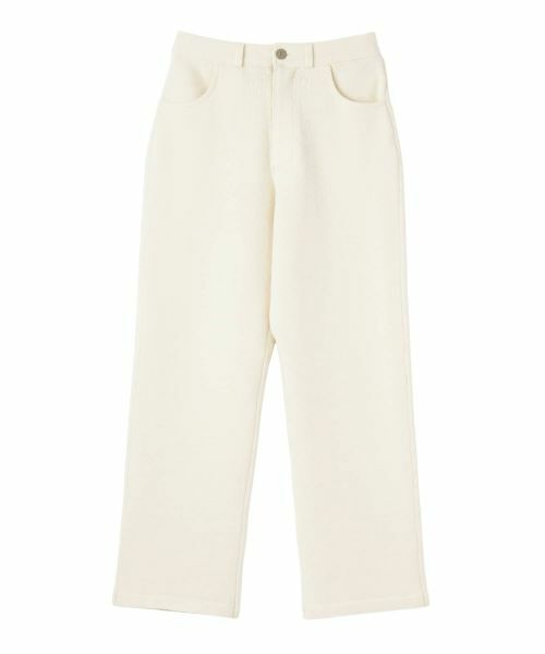 LANVIN COLLECTION / ランバン コレクション その他パンツ | 7ゲージニットパンツ(オフホワイト)