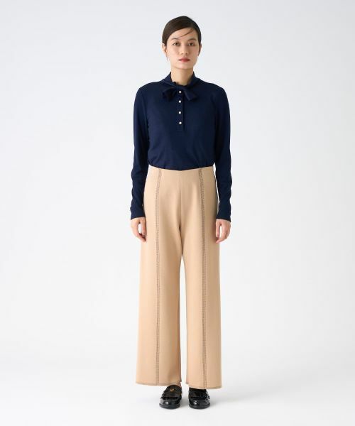 LANVIN COLLECTION / ランバン コレクション その他パンツ | ミラノリブパンツ | 詳細5