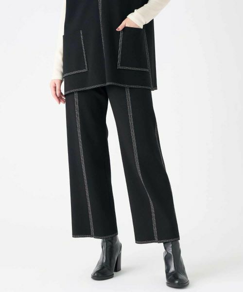 LANVIN COLLECTION / ランバン コレクション その他パンツ | ミラノリブパンツ | 詳細7