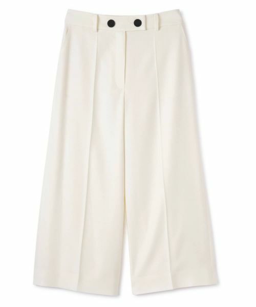 LANVIN COLLECTION/ランバン コレクション ウールサキソニーパンツ オフホワイト 36 LANVIN COLLECTION/ランバン コレクション ウールサキソニーパンツ オフホワイト 36