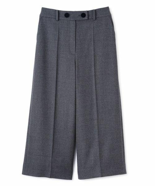 LANVIN COLLECTION/ランバン コレクション ウールサキソニーパンツ チャコールグレー 36 LANVIN COLLECTION/ランバン コレクション ウールサキソニーパンツ チャコールグレー 36