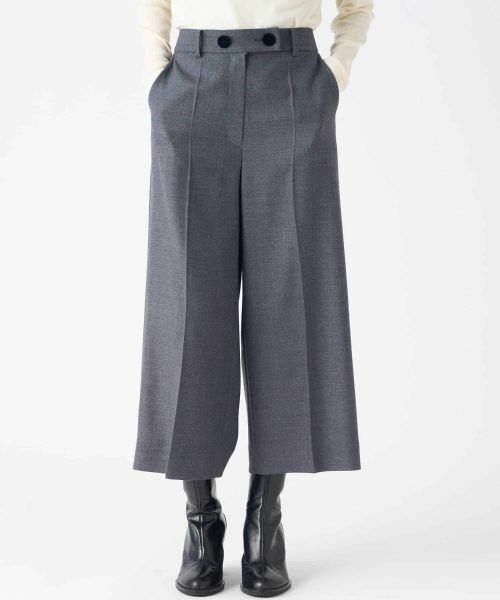 LANVIN COLLECTION / ランバン コレクション その他パンツ | ウールサキソニーパンツ | 詳細1