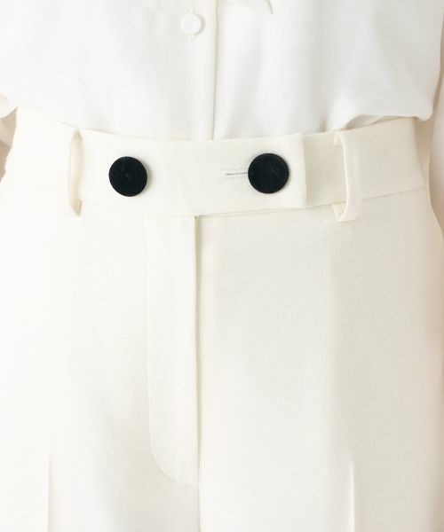 LANVIN COLLECTION / ランバン コレクション その他パンツ | ウールサキソニーパンツ | 詳細12