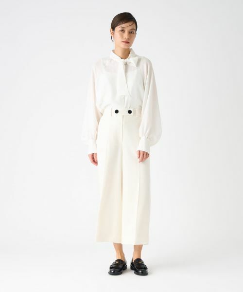 LANVIN COLLECTION / ランバン コレクション その他パンツ | ウールサキソニーパンツ | 詳細13