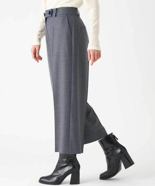 LANVIN COLLECTION / ランバン コレクション その他パンツ | ウールサキソニーパンツ | 詳細2