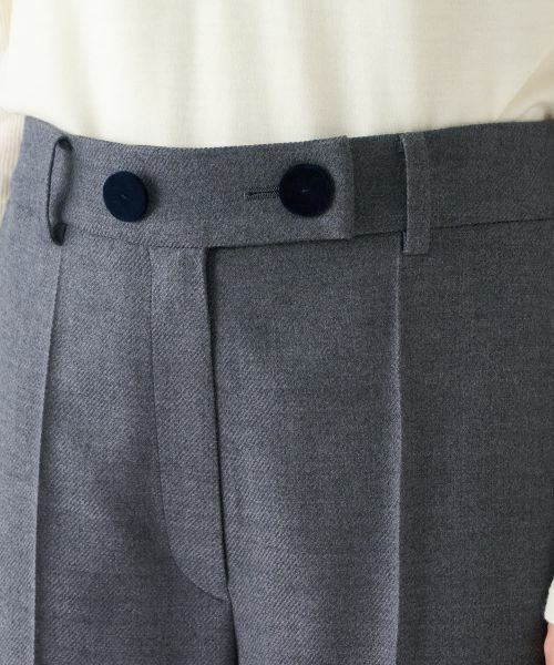 LANVIN COLLECTION / ランバン コレクション その他パンツ | ウールサキソニーパンツ | 詳細5