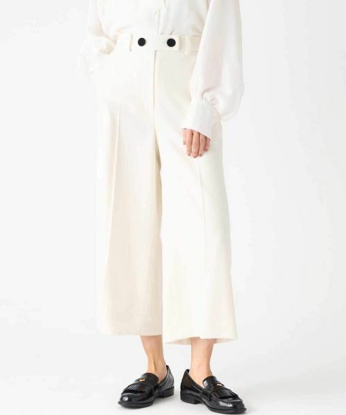 LANVIN COLLECTION / ランバン コレクション その他パンツ | ウールサキソニーパンツ | 詳細7