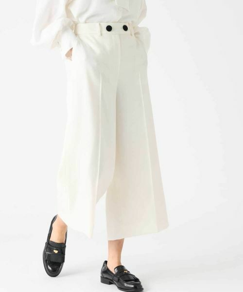 LANVIN COLLECTION / ランバン コレクション その他パンツ | ウールサキソニーパンツ | 詳細8