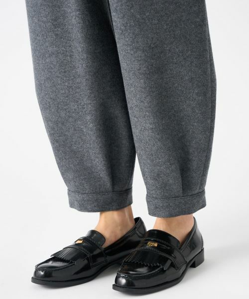 LANVIN COLLECTION / ランバン コレクション その他パンツ | ハードメルトンスムースパンツ | 詳細5