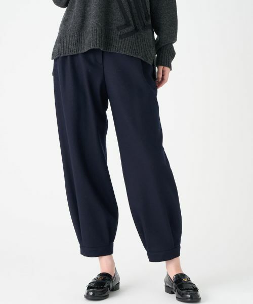 LANVIN COLLECTION / ランバン コレクション その他パンツ | ハードメルトンスムースパンツ | 詳細7