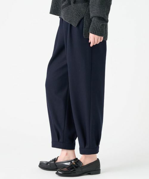 LANVIN COLLECTION / ランバン コレクション その他パンツ | ハードメルトンスムースパンツ | 詳細8