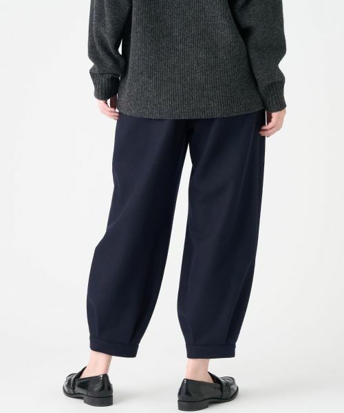 LANVIN COLLECTION / ランバン コレクション その他パンツ | ハードメルトンスムースパンツ | 詳細9