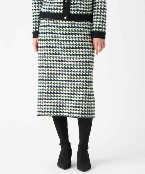 LANVIN COLLECTION / ランバン コレクション ロング・マキシ丈スカート | 千鳥柄スカート | 詳細1