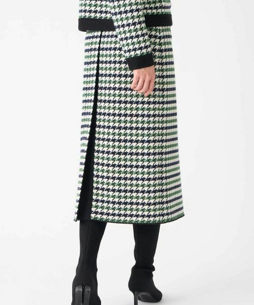 LANVIN COLLECTION / ランバン コレクション ロング・マキシ丈スカート | 千鳥柄スカート | 詳細4