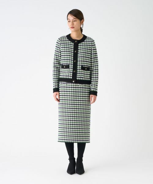 LANVIN COLLECTION / ランバン コレクション ロング・マキシ丈スカート | 千鳥柄スカート | 詳細6