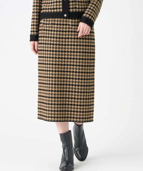 LANVIN COLLECTION / ランバン コレクション ロング・マキシ丈スカート | 千鳥柄スカート | 詳細7