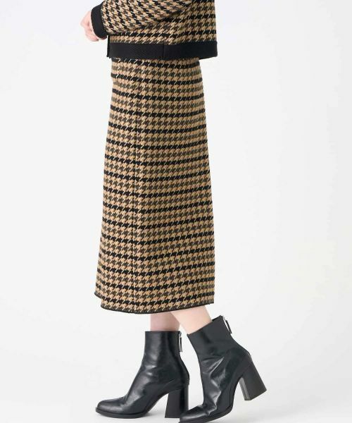 LANVIN COLLECTION / ランバン コレクション ロング・マキシ丈スカート | 千鳥柄スカート | 詳細8