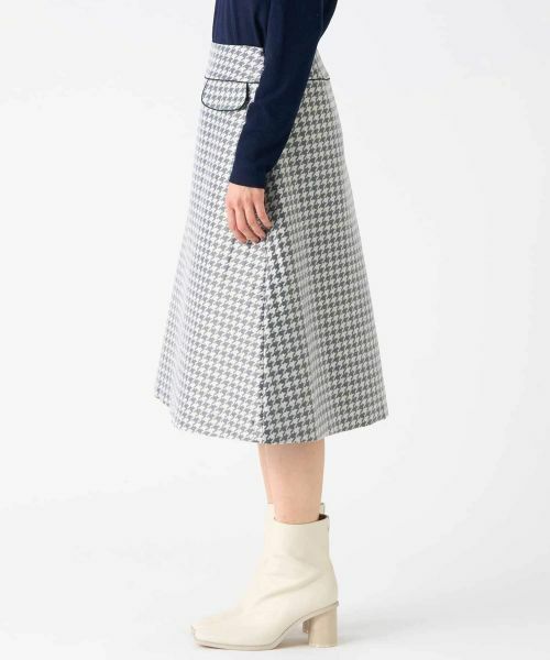 LANVIN COLLECTION / ランバン コレクション ロング・マキシ丈スカート | 千鳥格子スカート | 詳細2