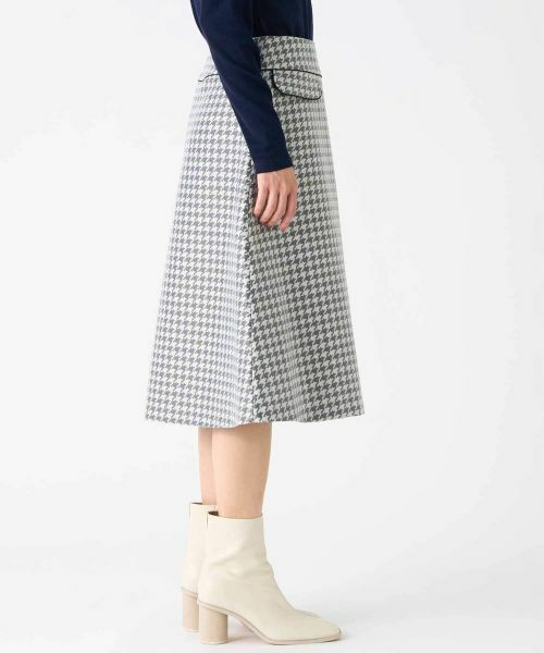 LANVIN COLLECTION / ランバン コレクション ロング・マキシ丈スカート | 千鳥格子スカート | 詳細4