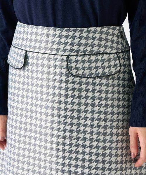 LANVIN COLLECTION / ランバン コレクション ロング・マキシ丈スカート | 千鳥格子スカート | 詳細5