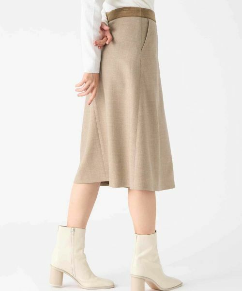 LANVIN COLLECTION / ランバン コレクション ロング・マキシ丈スカート | ウールサキソニースカート | 詳細2