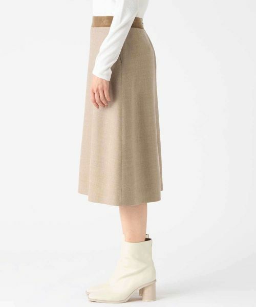 LANVIN COLLECTION / ランバン コレクション ロング・マキシ丈スカート | ウールサキソニースカート | 詳細4