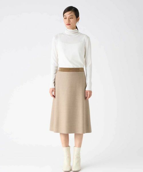 LANVIN COLLECTION / ランバン コレクション ロング・マキシ丈スカート | ウールサキソニースカート | 詳細6