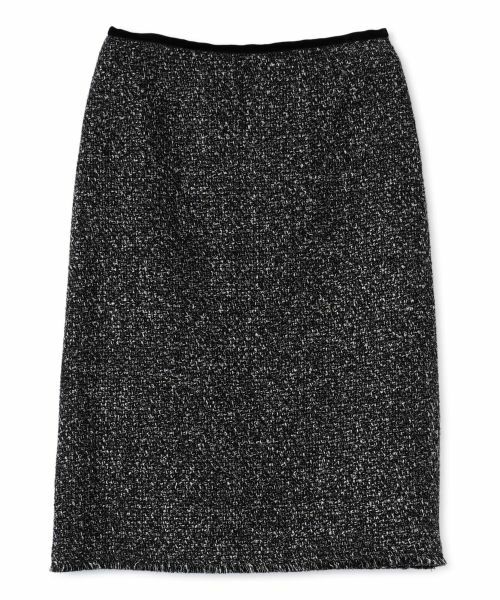 LANVIN COLLECTION / ランバン コレクション ロング・マキシ丈スカート | プリペラツイードスカート（ブラック配色）