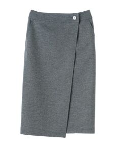 LANVIN COLLECTION / ランバン コレクション ロング・マキシ丈スカート | ウールニットラップスカート