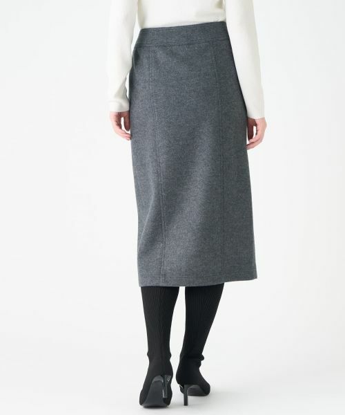 LANVIN COLLECTION / ランバン コレクション ロング・マキシ丈スカート | ウールニットラップスカート | 詳細9