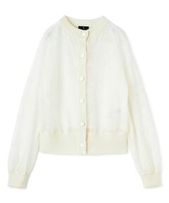 LANVIN COLLECTION / ランバン コレクション カットソー | ウールジャカード先染カーディガン