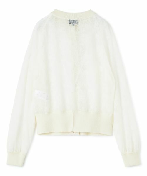 LANVIN COLLECTION / ランバン コレクション カットソー | ウールジャカード先染カーディガン | 詳細1