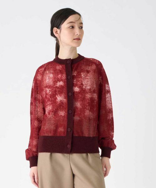 LANVIN COLLECTION / ランバン コレクション カットソー | ウールジャカード先染カーディガン | 詳細11