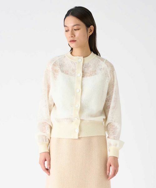 LANVIN COLLECTION / ランバン コレクション カットソー | ウールジャカード先染カーディガン | 詳細4