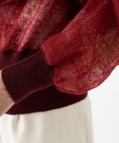 LANVIN COLLECTION / ランバン コレクション カットソー | ウールジャカード先染カットソー | 詳細11