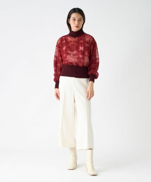 LANVIN COLLECTION / ランバン コレクション カットソー | ウールジャカード先染カットソー | 詳細13