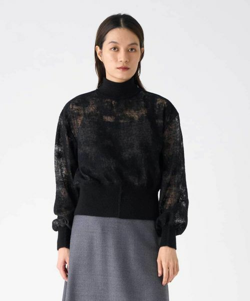 LANVIN COLLECTION / ランバン コレクション カットソー | ウールジャカード先染カットソー | 詳細14