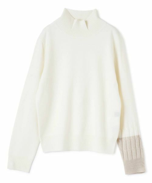 LANVIN COLLECTION/ランバン コレクション ケーブルデザインニット オフホワイト 40 LANVIN COLLECTION/ランバン コレクション ケーブルデザインニット オフホワイト 40