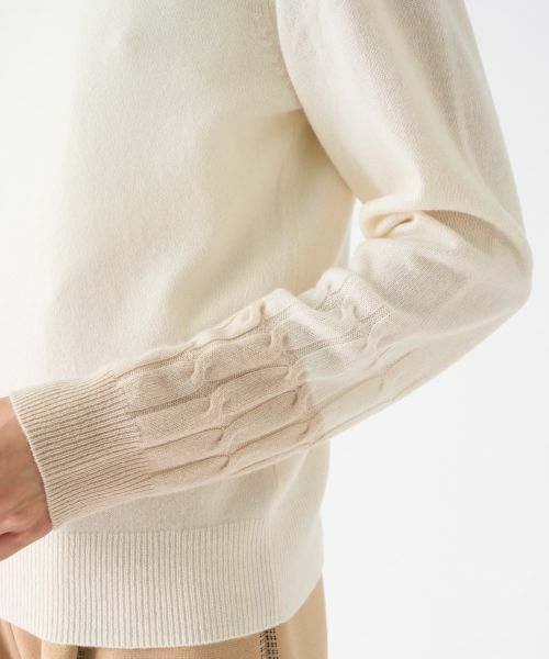 LANVIN COLLECTION / ランバン コレクション ニット・セーター | カシミヤ ケーブルデザインニット | 詳細5