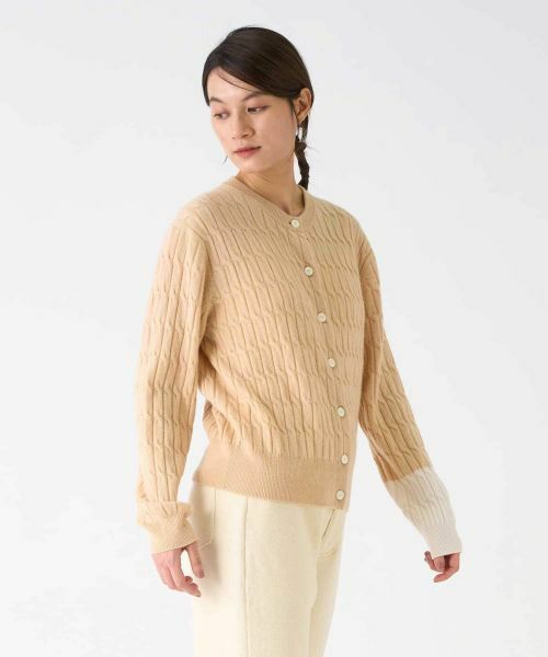 LANVIN COLLECTION / ランバン コレクション ニット・セーター | カシミヤ ケーブル編みニットカーディガン | 詳細10