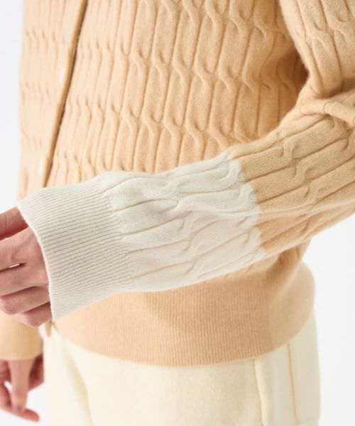 LANVIN COLLECTION / ランバン コレクション ニット・セーター | カシミヤ ケーブル編みニットカーディガン | 詳細11