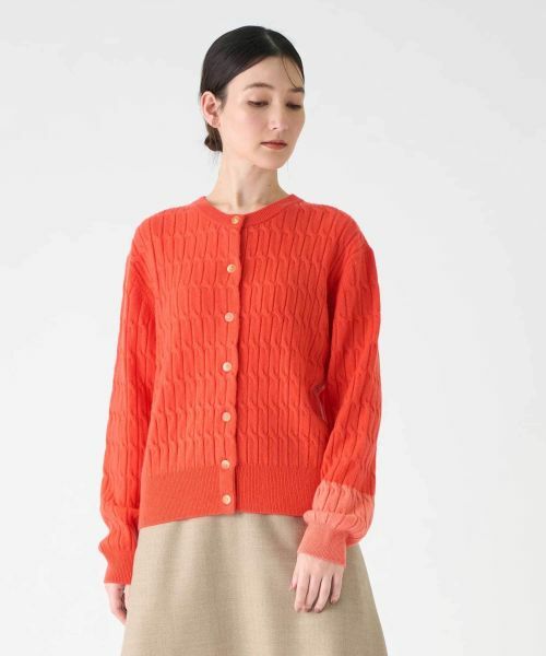 LANVIN COLLECTION / ランバン コレクション ニット・セーター | カシミヤ ケーブル編みニットカーディガン | 詳細13