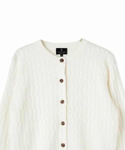 LANVIN COLLECTION / ランバン コレクション ニット・セーター | カシミヤ ケーブル編みニットカーディガン | 詳細24