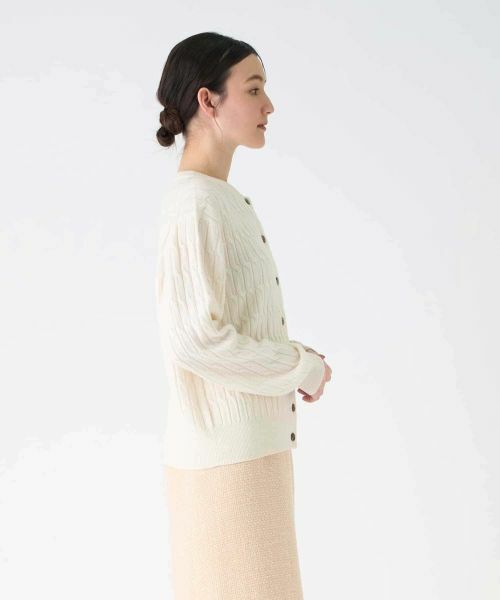 LANVIN COLLECTION / ランバン コレクション ニット・セーター | カシミヤ ケーブル編みニットカーディガン | 詳細4